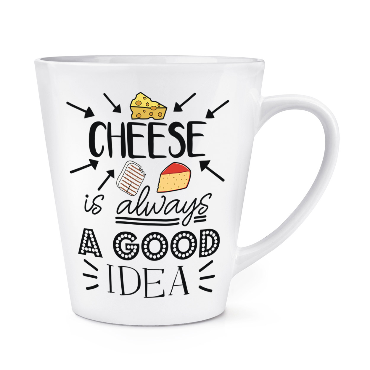 El queso es siempre una buena idea 10oz Taza Taza-Divertido Broma De Alimentos 