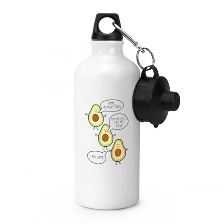Avocado Eat Me Now Too Late Sports Bottle