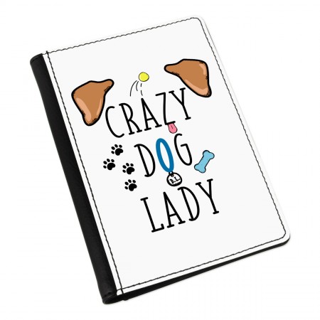 Crazy Dog Lady Brown Ears Passport Holder Cover