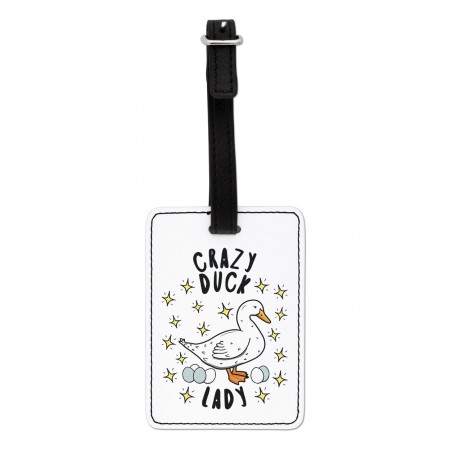 Crazy Duck Lady Stars Visual Luggage Tag
