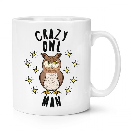 Crazy Owl Lady Stars 10oz Mug Cup