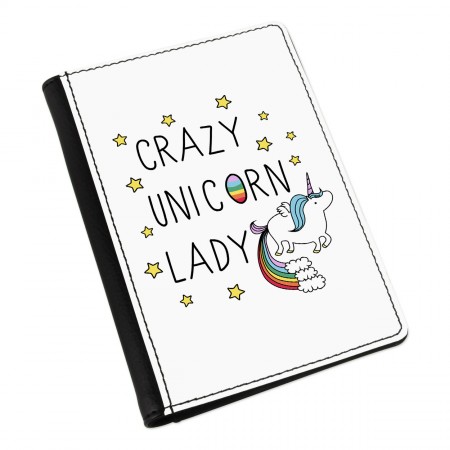 Crazy Unicorn Lady Passport Holder Cover