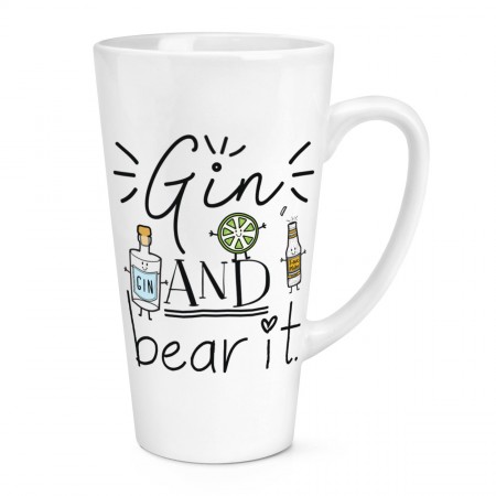 Gin And Bear It 17oz Large Latte Mug Cup