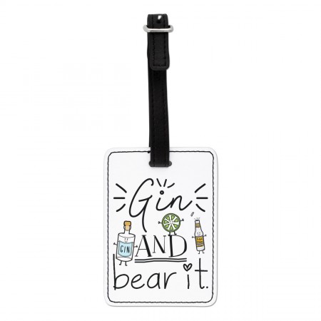 Gin And Bear It Visual Luggage Tag