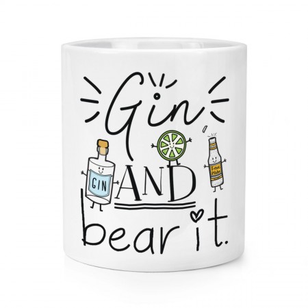 Gin And Bear It Makeup Brush Pencil Pot