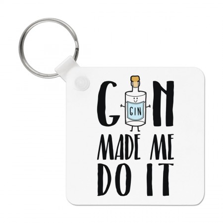 Gin Made Me Do It Keyring Key Chain