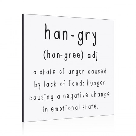 Hangry Definition Wall Art Panel