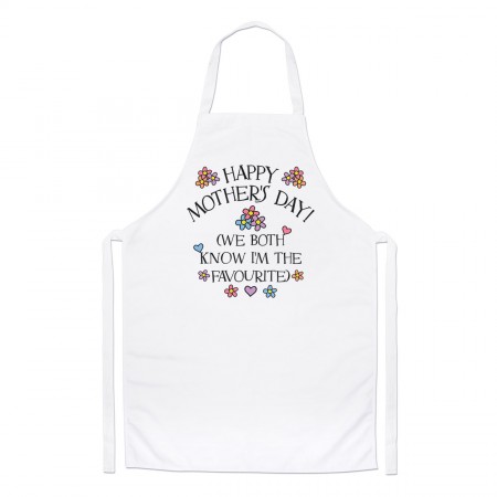 Happy Mother's Day We Both Know I'm The Favourite Chefs Apron