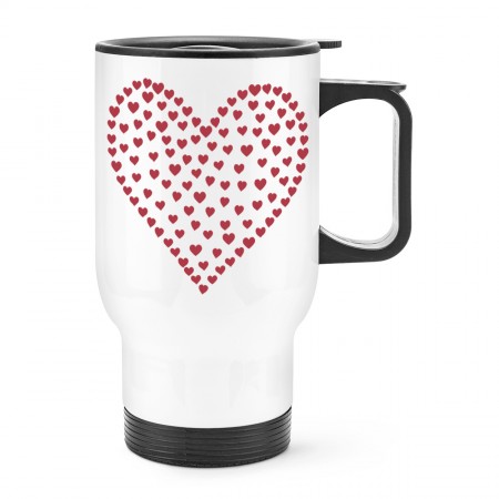Heart Of Hearts Travel Mug Cup With Handle