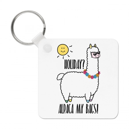 Holiday Alpaca My Bags Keyring Key Chain