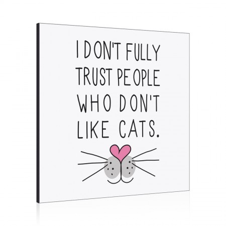 I Don't Fully Trust People Who Don't Like Cats Wall Art Panel