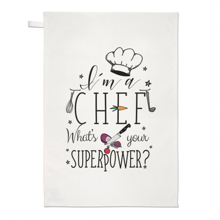 I'm A Chef What's Your Superpower Tea Towel Dish Cloth