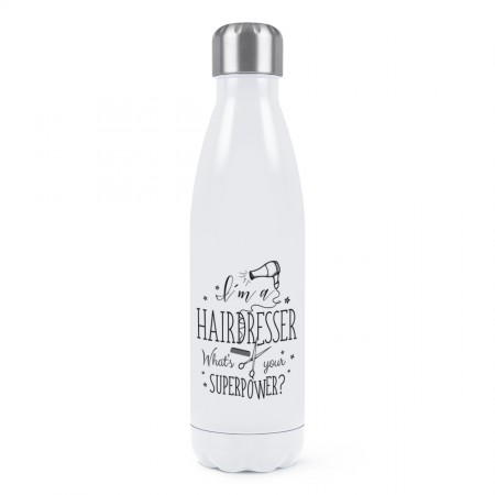 I'm A Hairdresser What's Your Superpower Double Wall Water Bottle