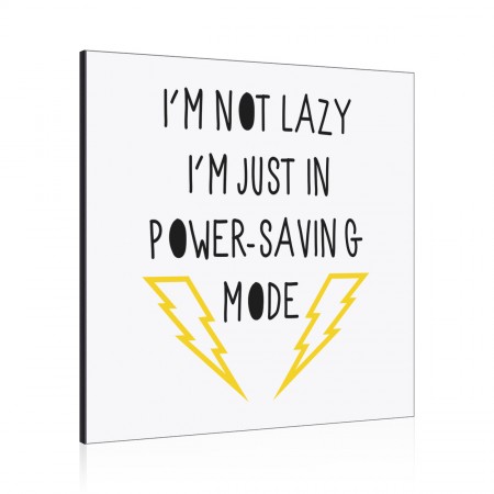 I'm Not Lazy I'm Just In Power Saving Mode Wall Art Panel