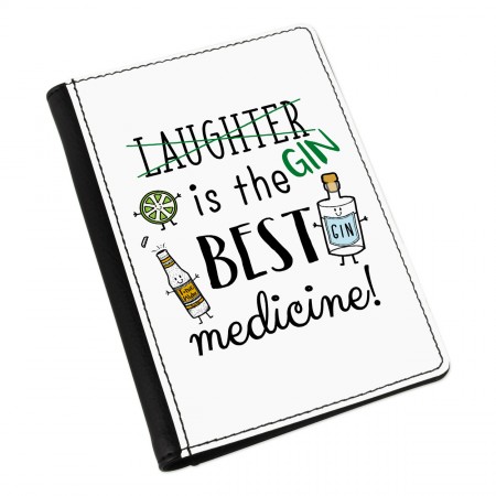 Laughter Gin Is The Best Medicine Passport Holder Cover