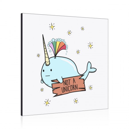 Narwhal Not A Unicorn Wall Art Panel