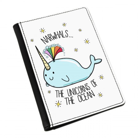 Narwhals The Unicorns Of The Ocean Passport Holder Cover