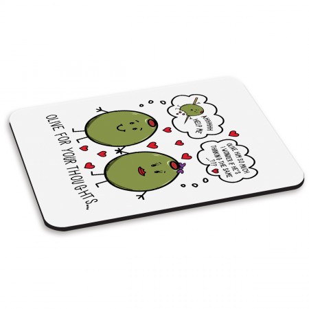 Olive For Your Thoughts PC Computer Mouse Mat Pad