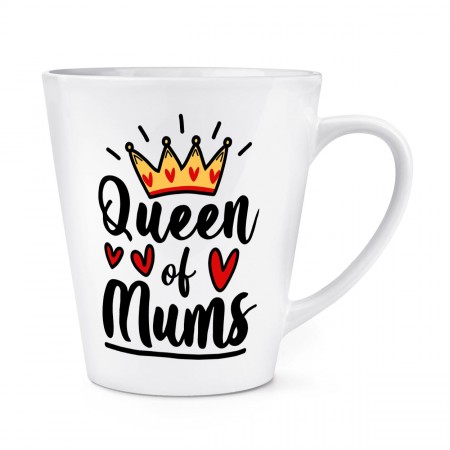 Queen Of Mums 12oz Latte Mug Cup