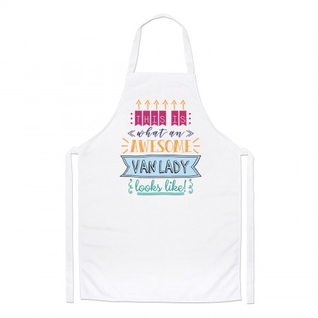 This Is What An Awesome Van Lady Looks Like Chefs Apron