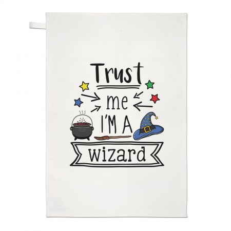 Trust Me I'm A Wizard Tea Towel Dish Cloth