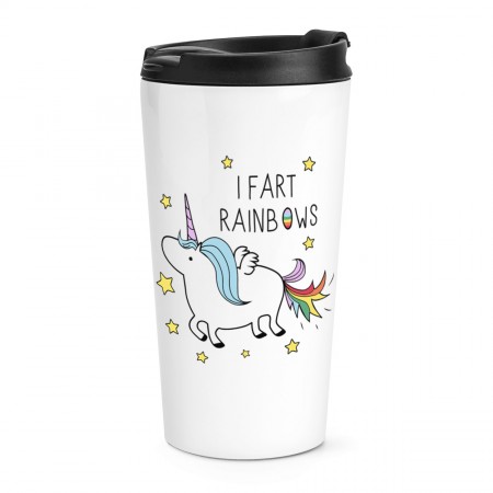 Unicorn I Fart Rainbows Travel Mug Cup