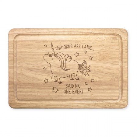 Unicorns Are Lame Said No One Ever Rectangular Wooden Chopping Board