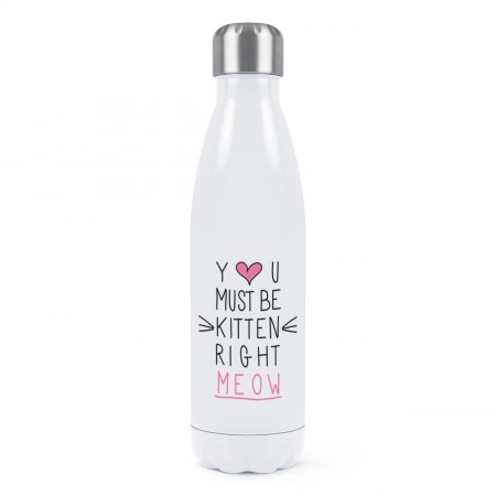 You Must Be Kitten Right Meow Double Wall Water Bottle