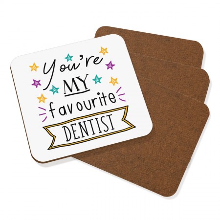You're My Favourite Dentist Stars Coaster Drinks Mat Set Of 4