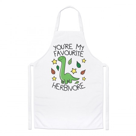 You're My Favourite Herbivore Chefs Apron