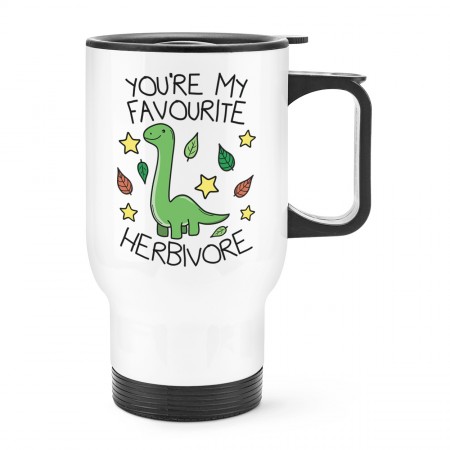 You're My Favourite Herbivore Travel Mug Cup With Handle