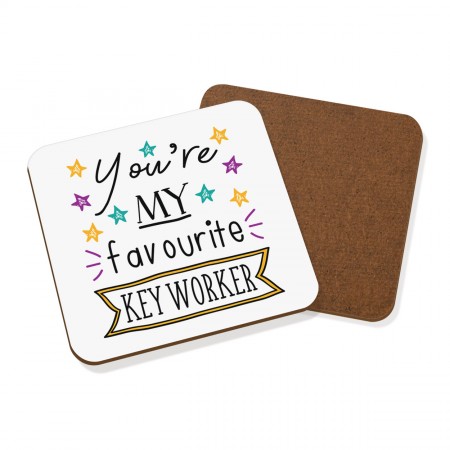 You're My Favourite Key Worker Coaster Drinks Mat