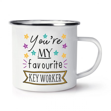 You're My Favourite Key Worker Enamel Mug Cup