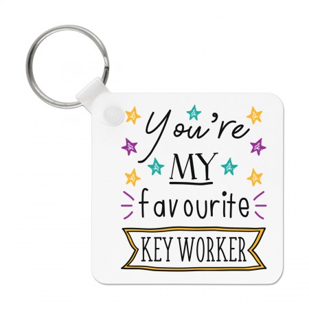 You're My Favourite Key Worker Keyring Key Chain