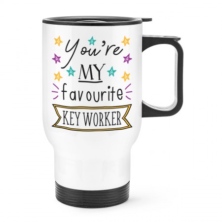You're My Favourite Key Worker Travel Mug Cup With Handle