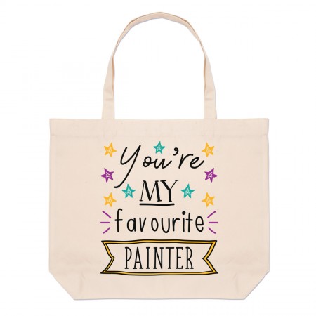 You're My Favourite Painter Large Beach Tote Bag