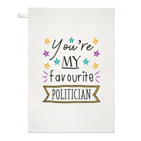 You're My Favourite Politician Stars Tea Towel Dish Cloth