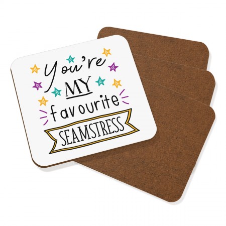 You're My Favourite Seamstress Stars Coaster Drinks Mat Set Of 4