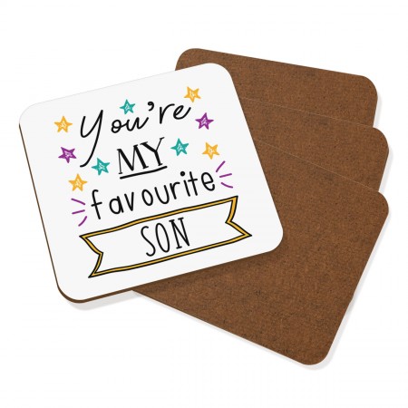 You're My Favourite Son Stars Coaster Drinks Mat Set Of 4