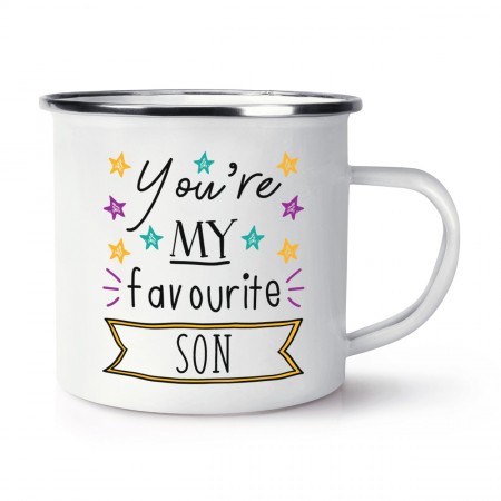 You're My Favourite Son Stars Enamel Mug Cup