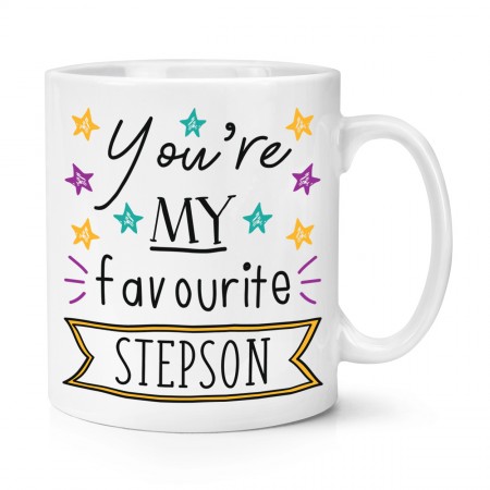 You're My Favourite Stepson Stars 10oz Mug Cup