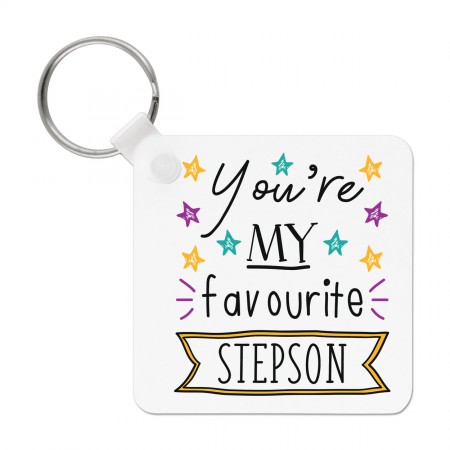 You're My Favourite Stepson Stars Keyring Key Chain