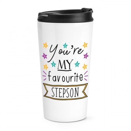 You're My Favourite Stepson Stars Travel Mug Cup