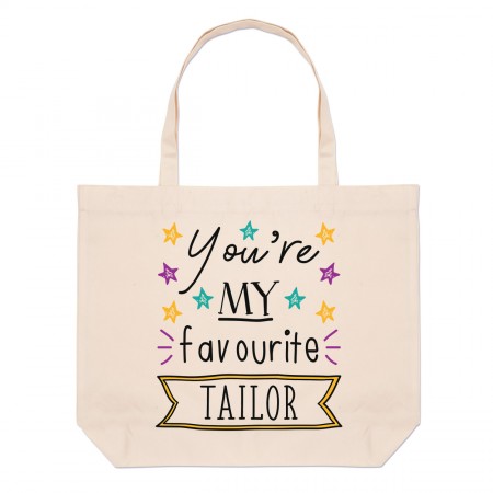 You're My Favourite Tailor Stars Large Beach Tote Bag