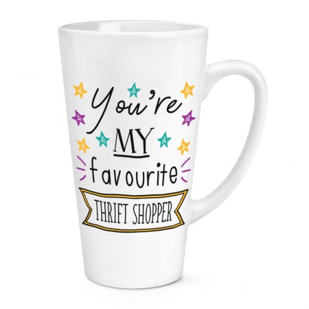 You're My Favourite Thrift Shopper Stars 17oz Large Latte Mug Cup