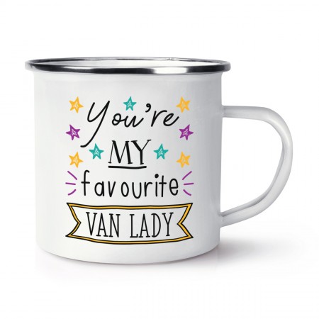 You're My Favourite Van Lady Stars Enamel Mug Cup
