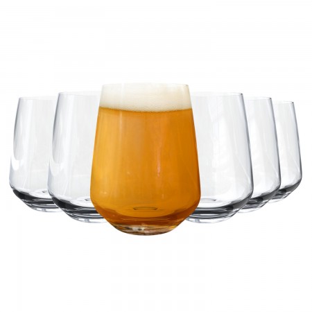 Mencia Craft Beer Glass Tumbler 16.5oz / 470ml - Set Case of 6