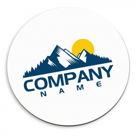 Personalised Custom Mouse Mat Pad Circle Company Business Logo Any Photo
