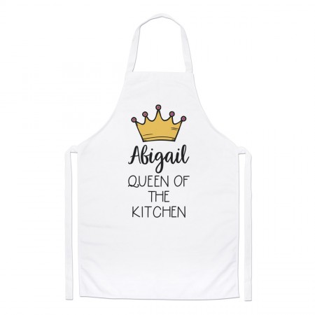 Personalised Custom Name Queen Of The Kitchen Chefs Apron Baking