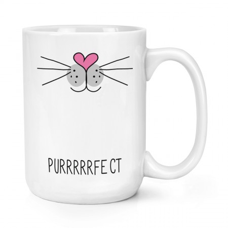 Purrrfect Cat Face 15oz Large Mug Cup